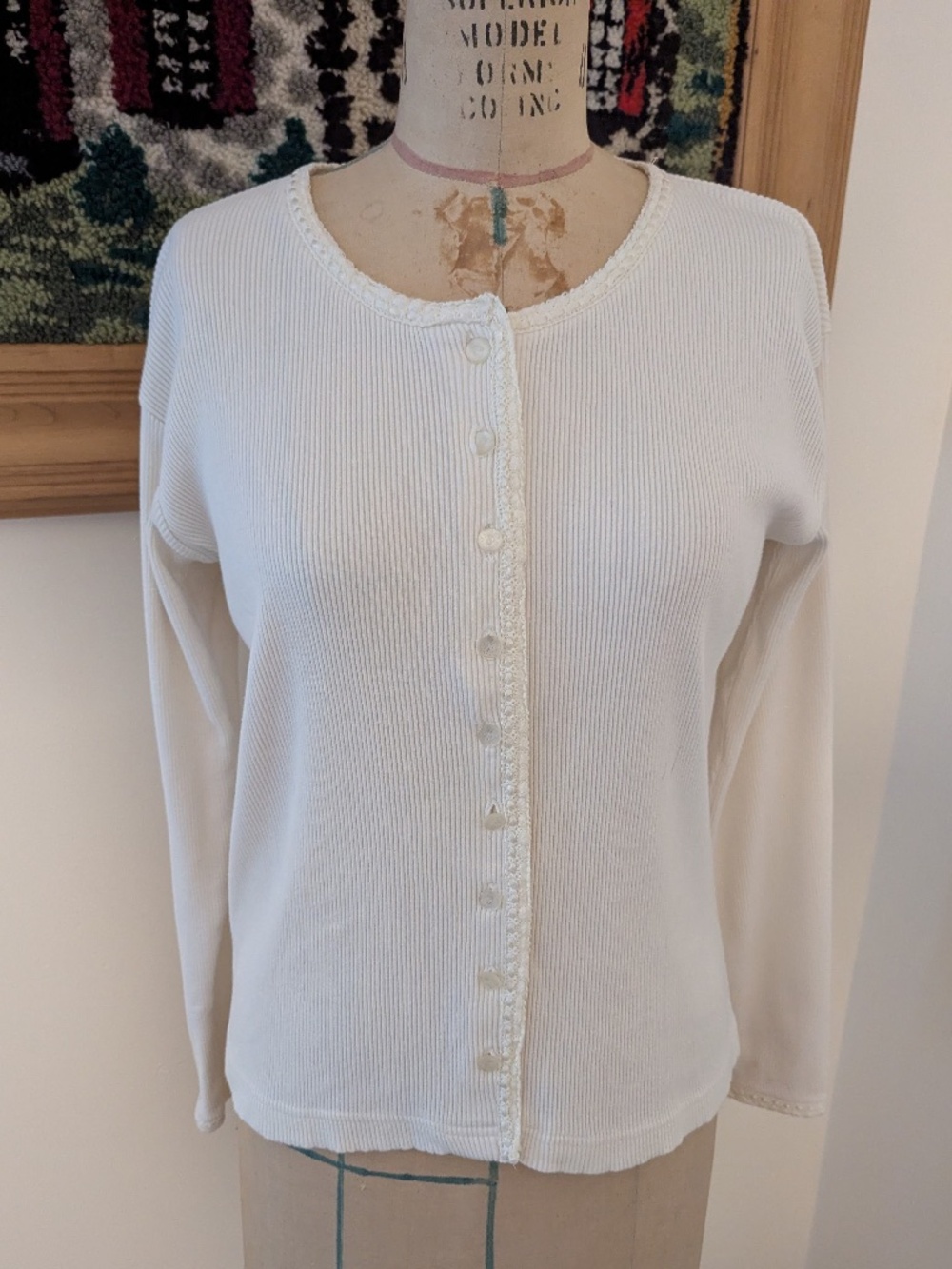 90's Cream Cardigan